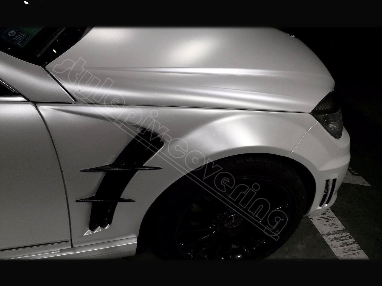 Film covering blanc satin pearl