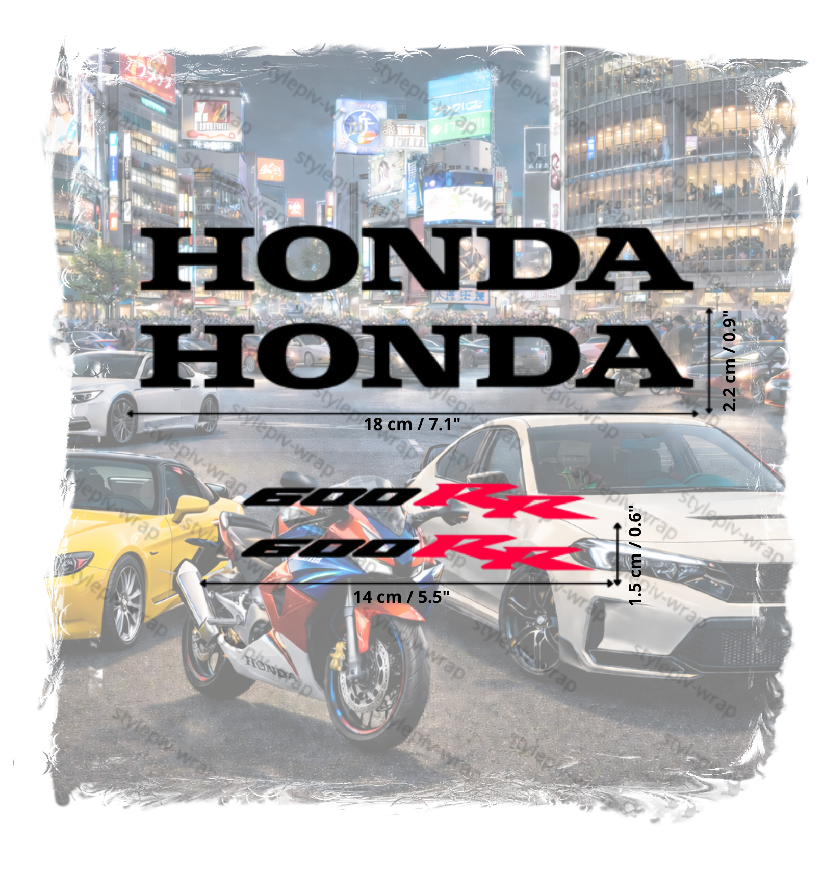Pack 4 Stickers CBR 600 RR Honda – Vinyle Pro Découpe Nette (Pose Facile)