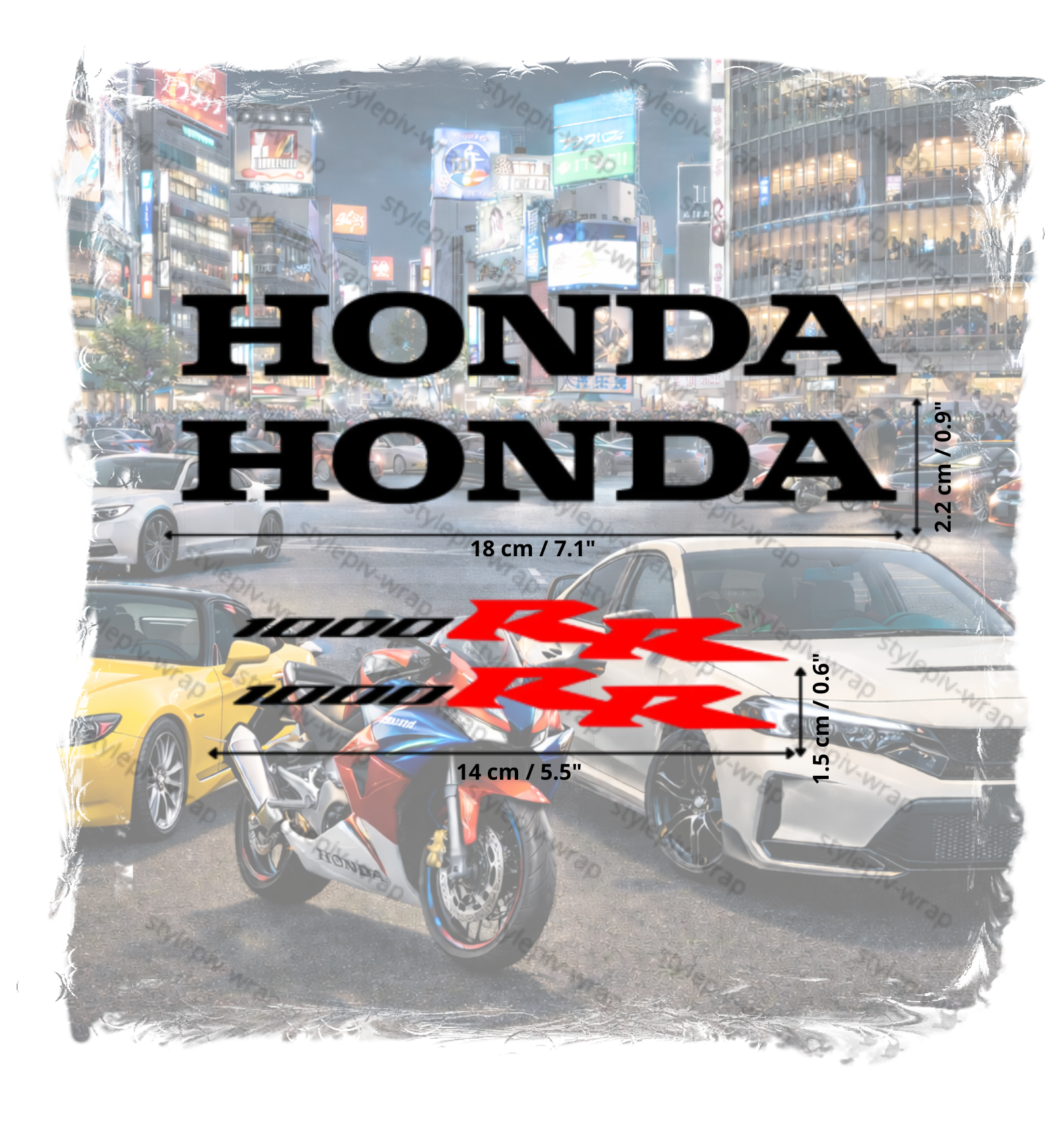 Pack 4 Stickers CBR 1000 RR Honda – Vinyle Pro Découpe Nette (Pose Facile)