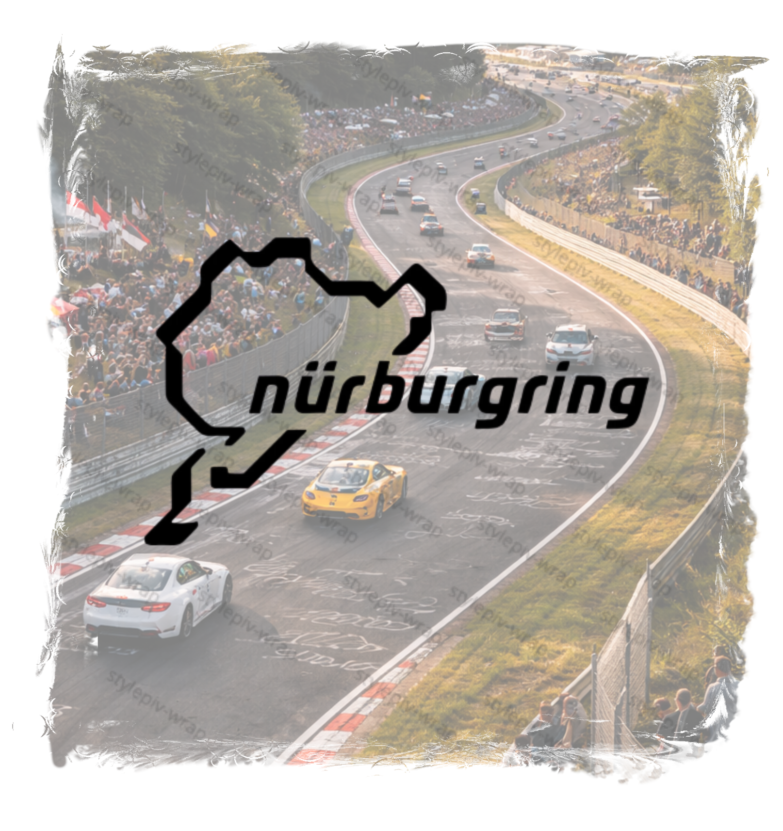 Autocollant Nürburgring – Sticker Vinyle Pro Résistant UV & Lavages (Pose Facile, Sans Fond)