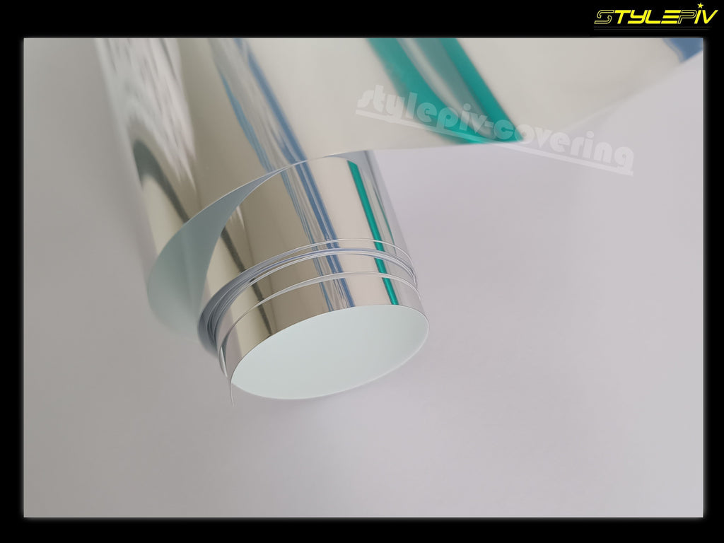 Film covering chrome argent