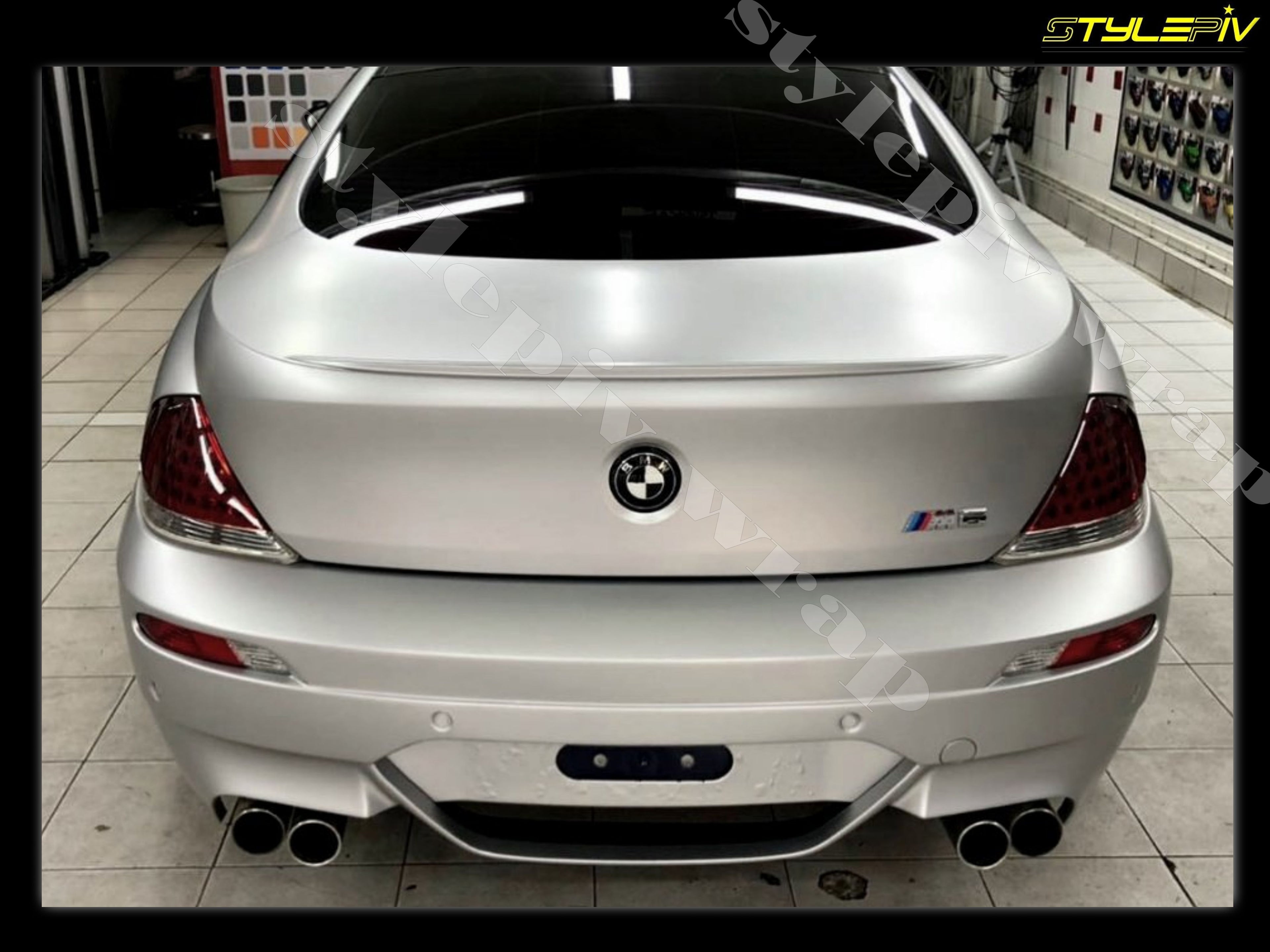 Film covering argent mat chrome