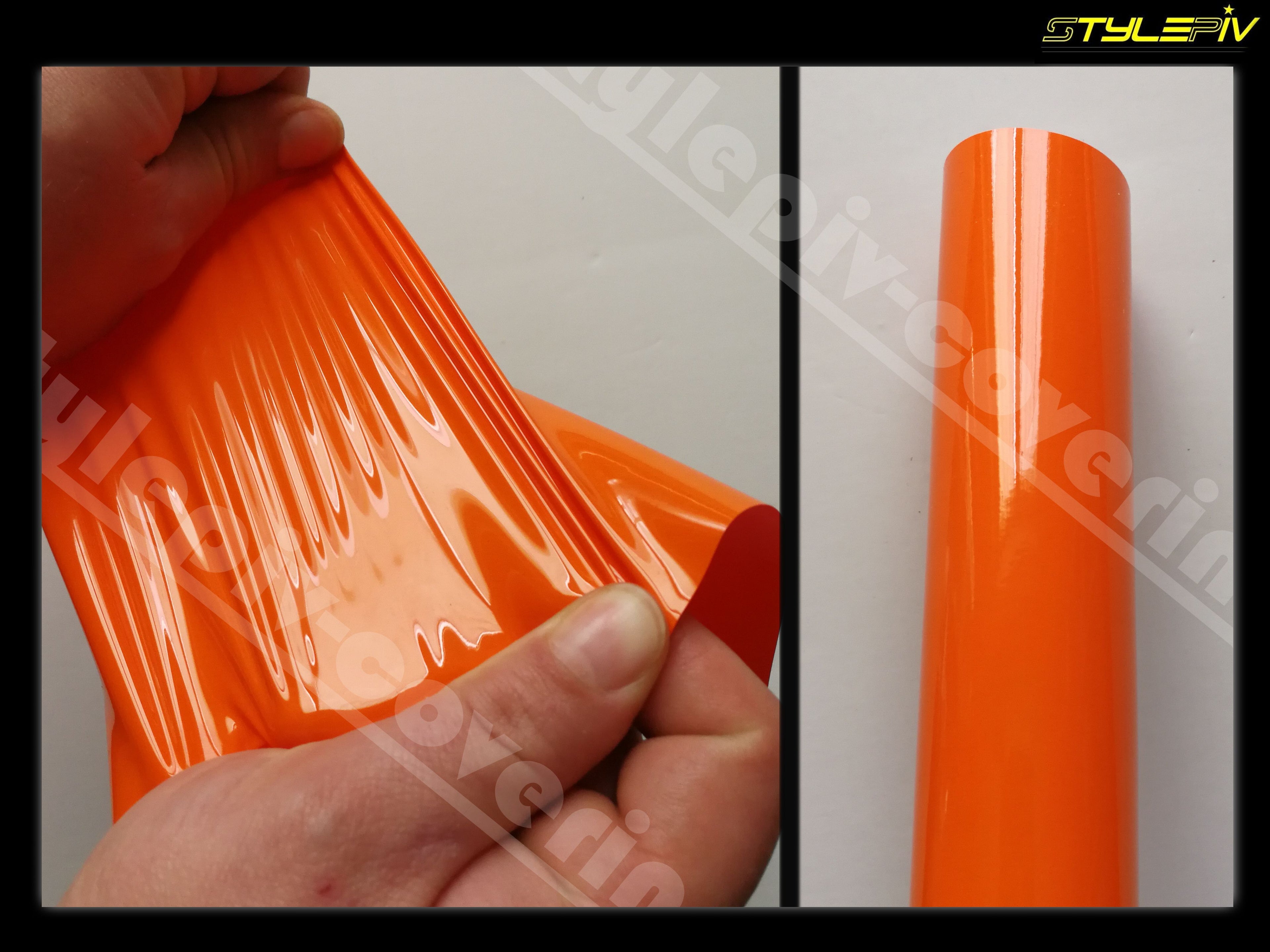film covering orange brillant