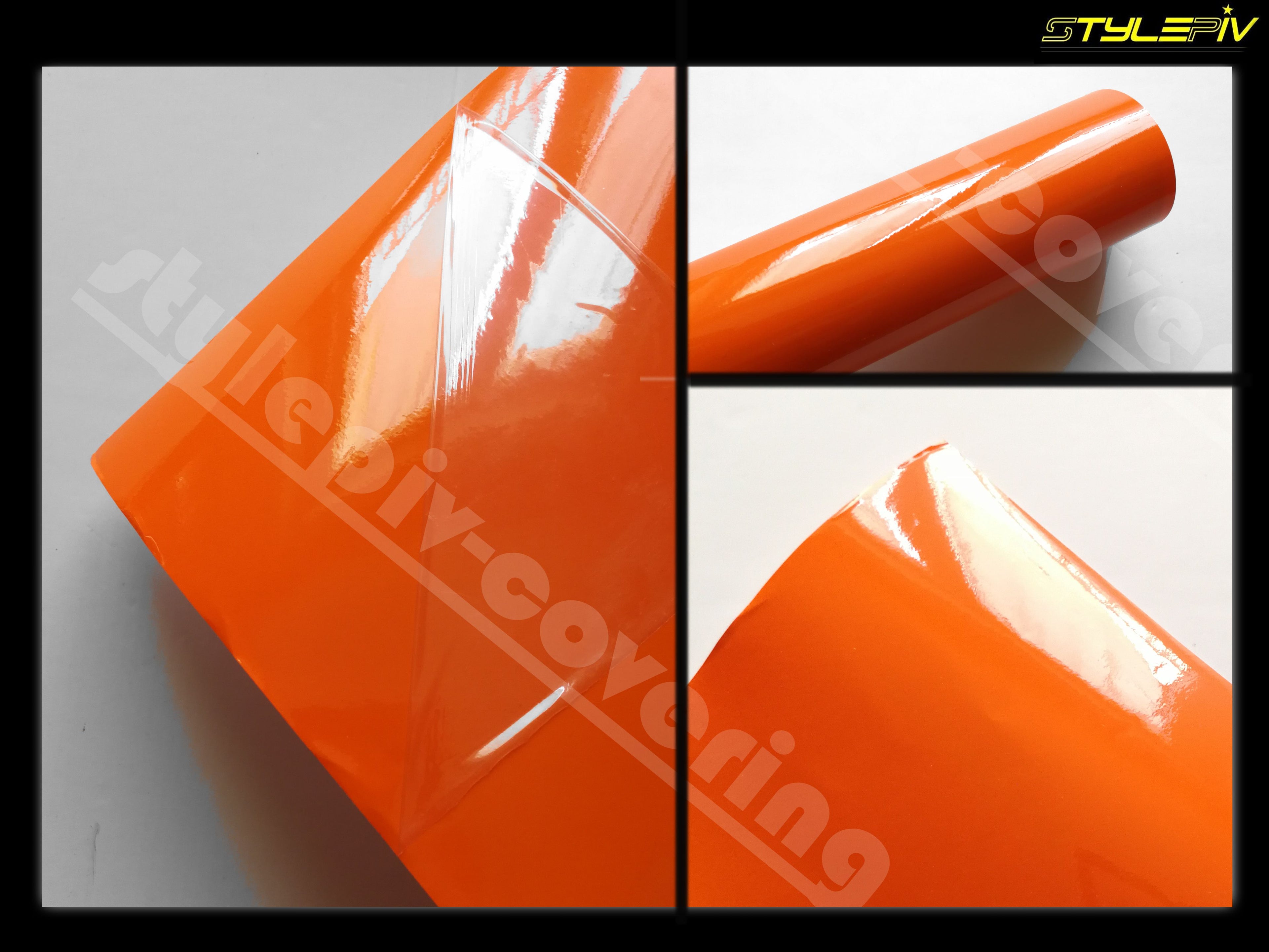 film covering orange brillant
