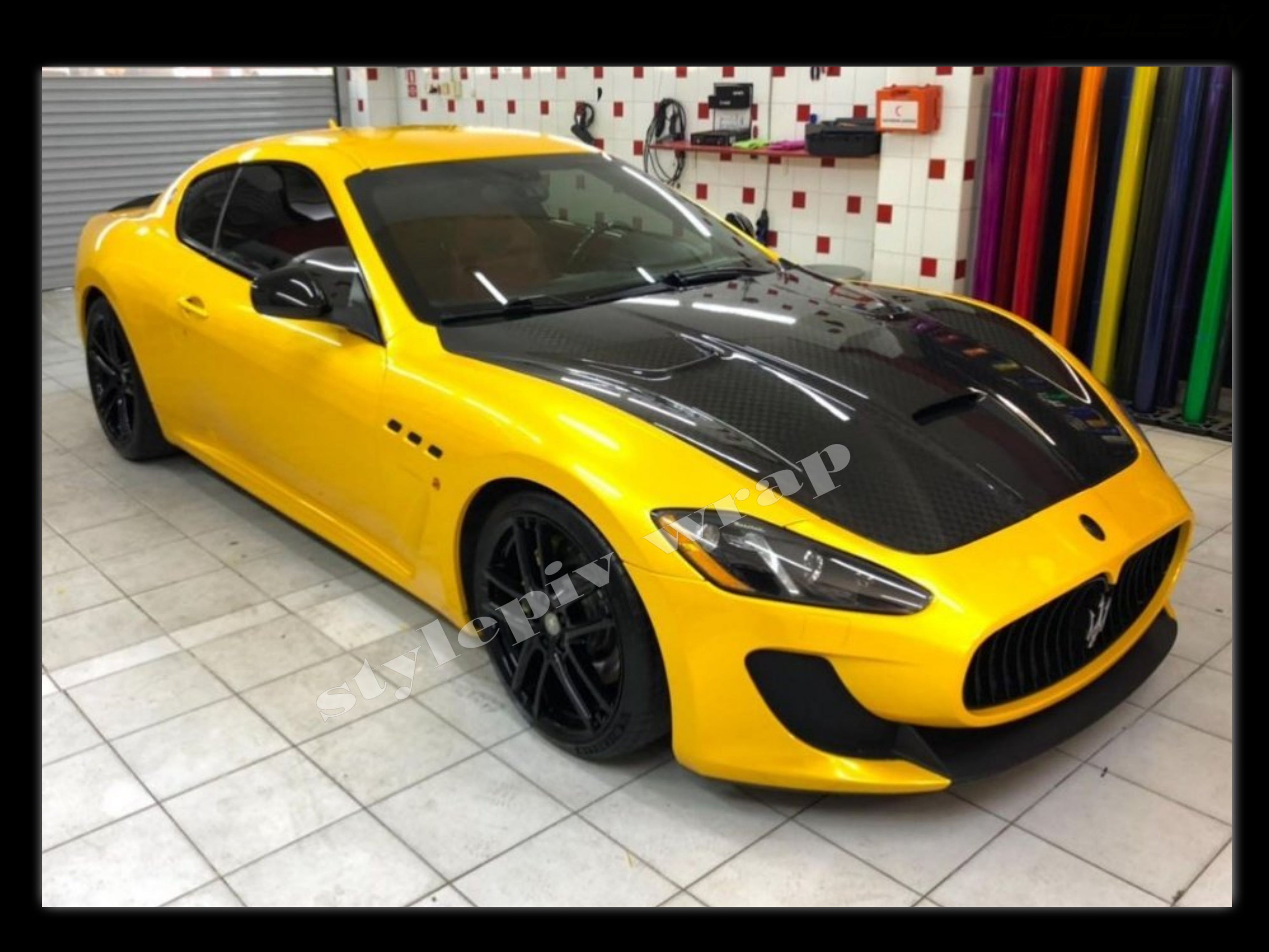 Film covering jaune brillant pearl