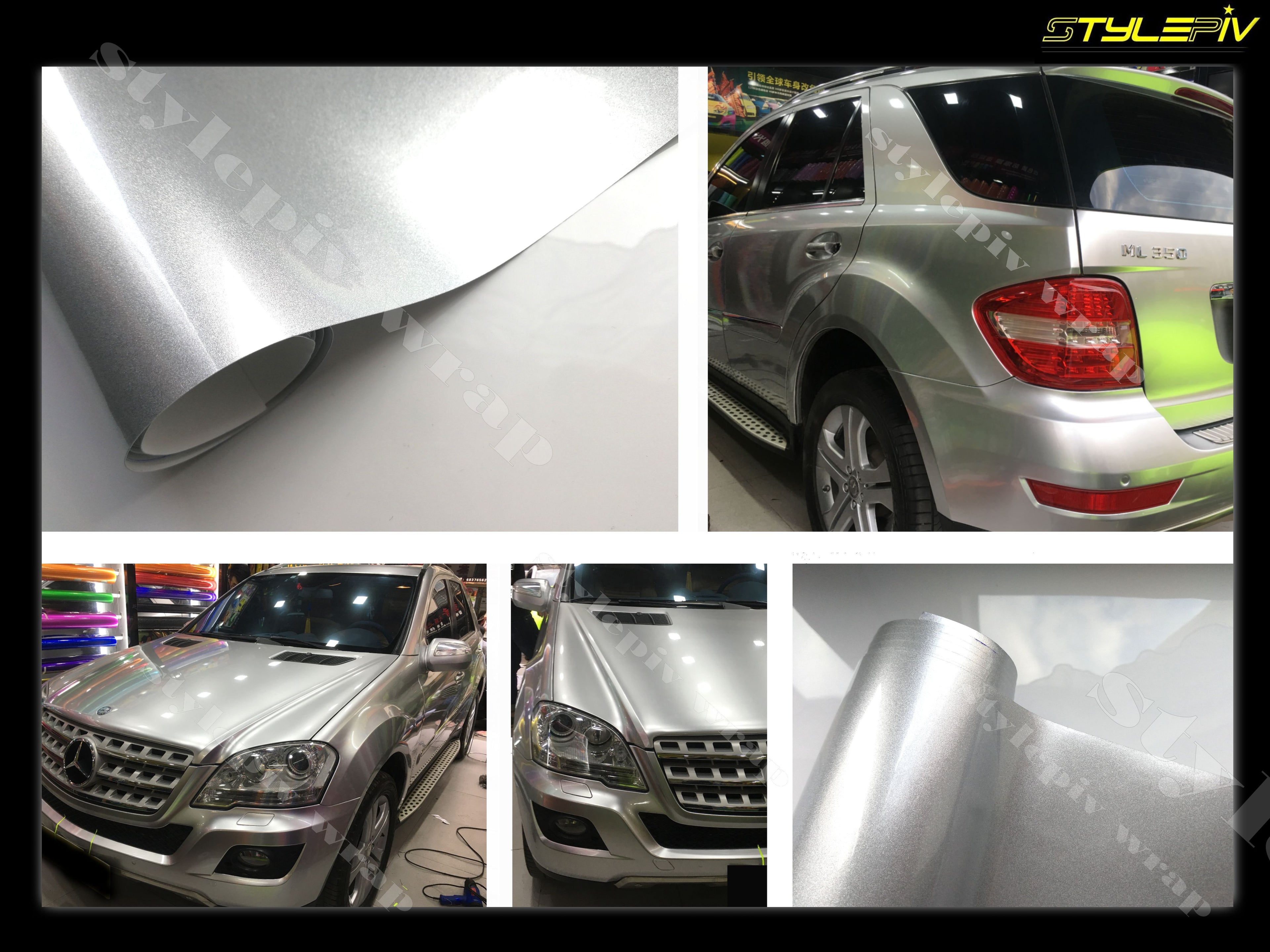 Film covering argent métallisé