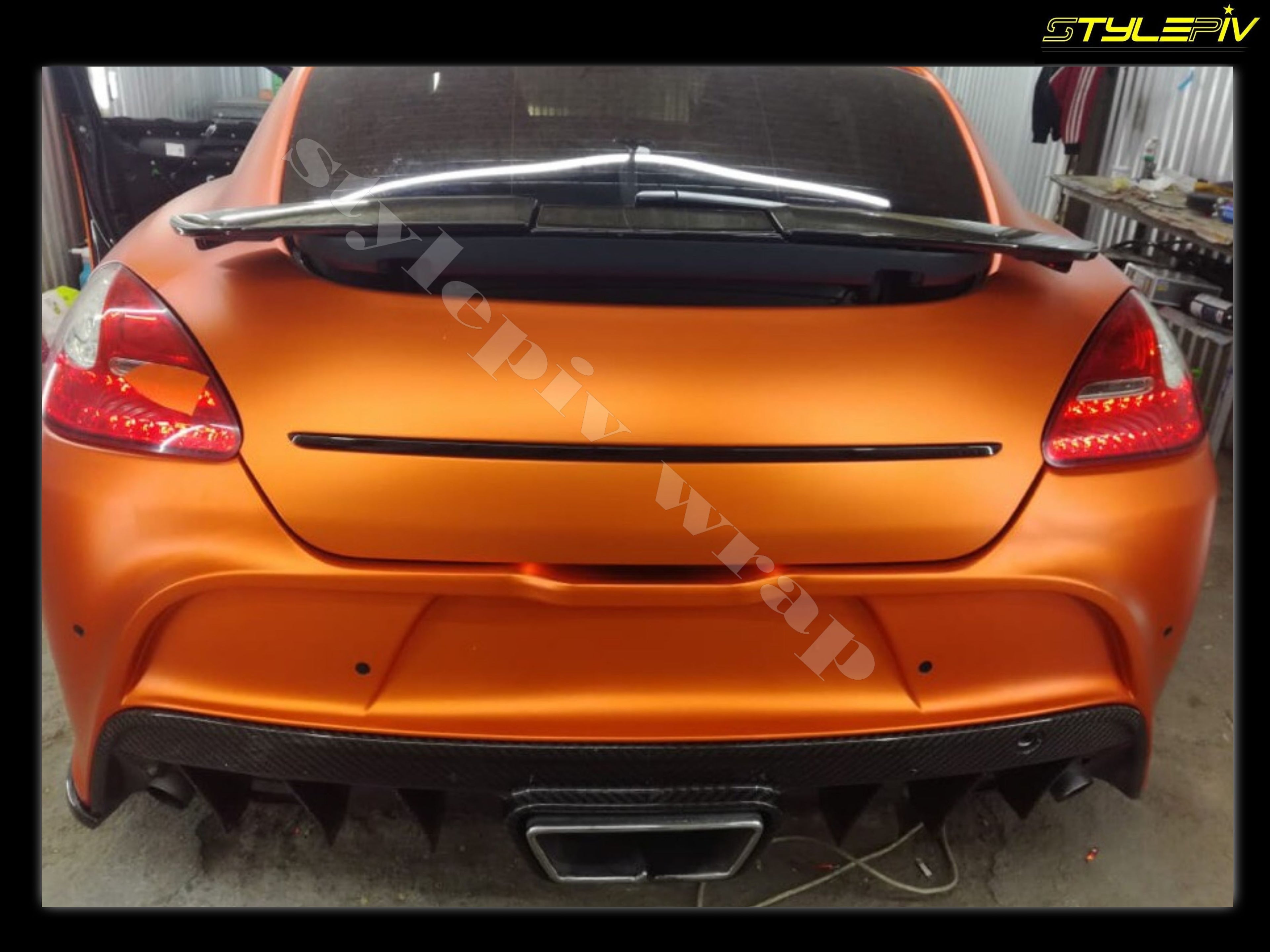 Film covering orange mat chrome
