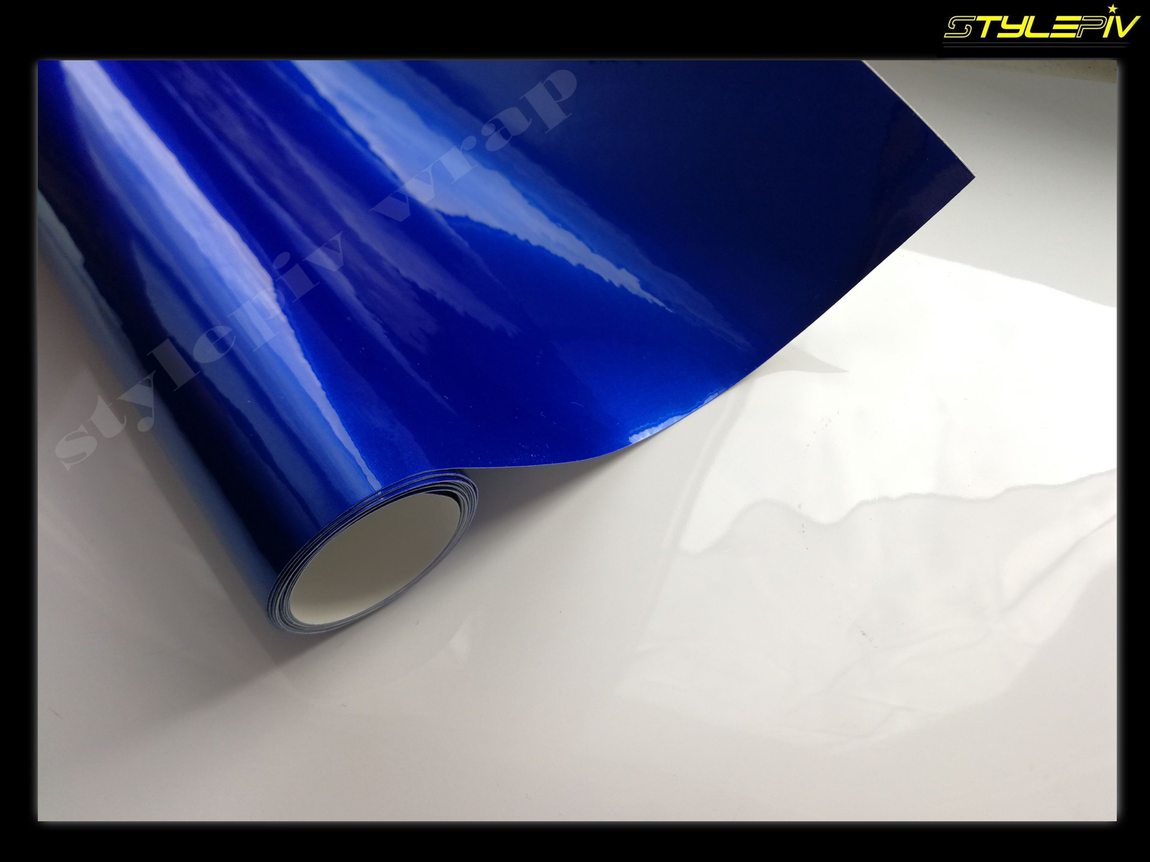 Film covering bleu brillant métallisé