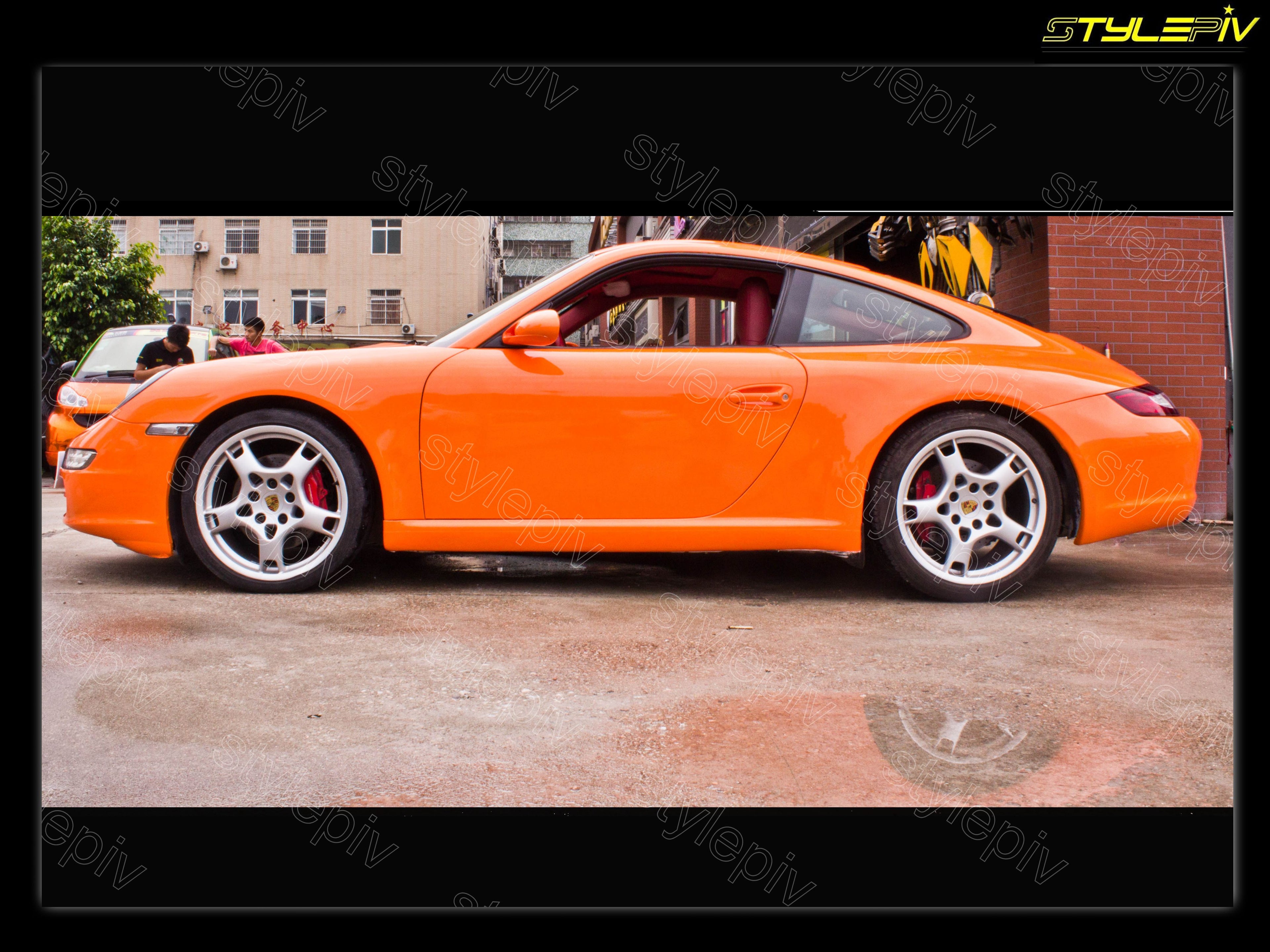 film covering orange brillant