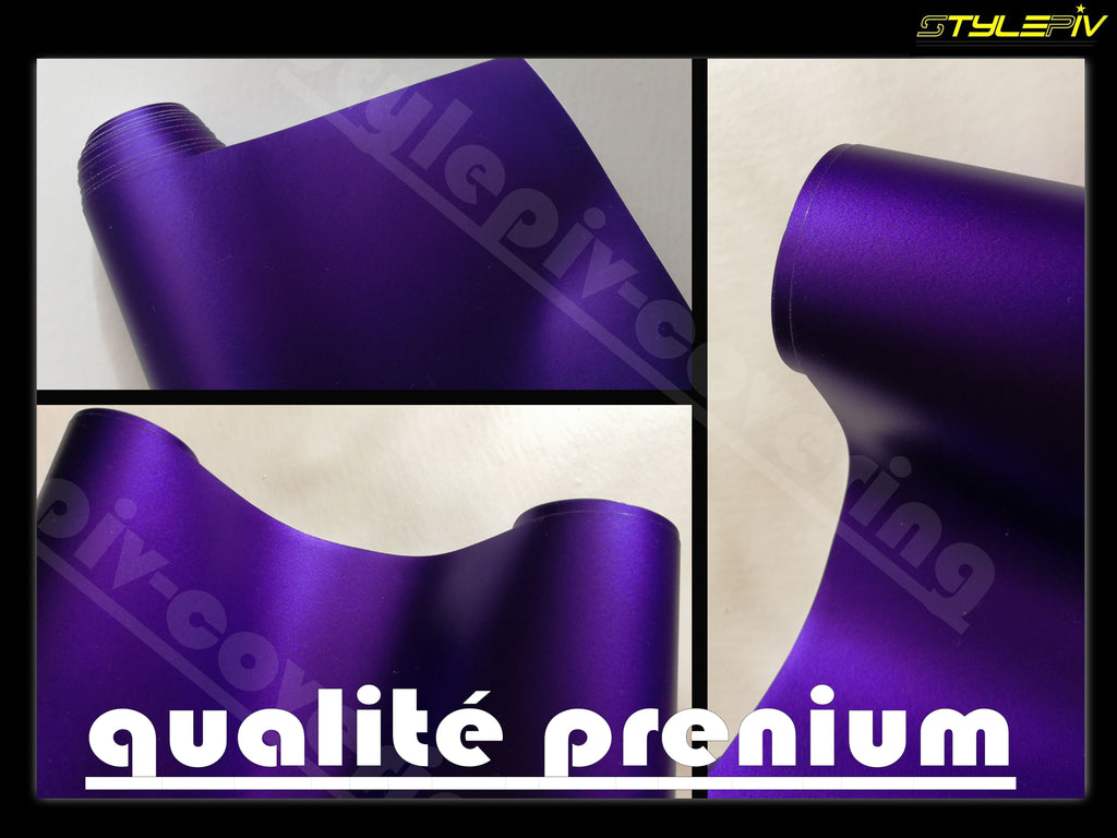 Film covering violet mat chrome