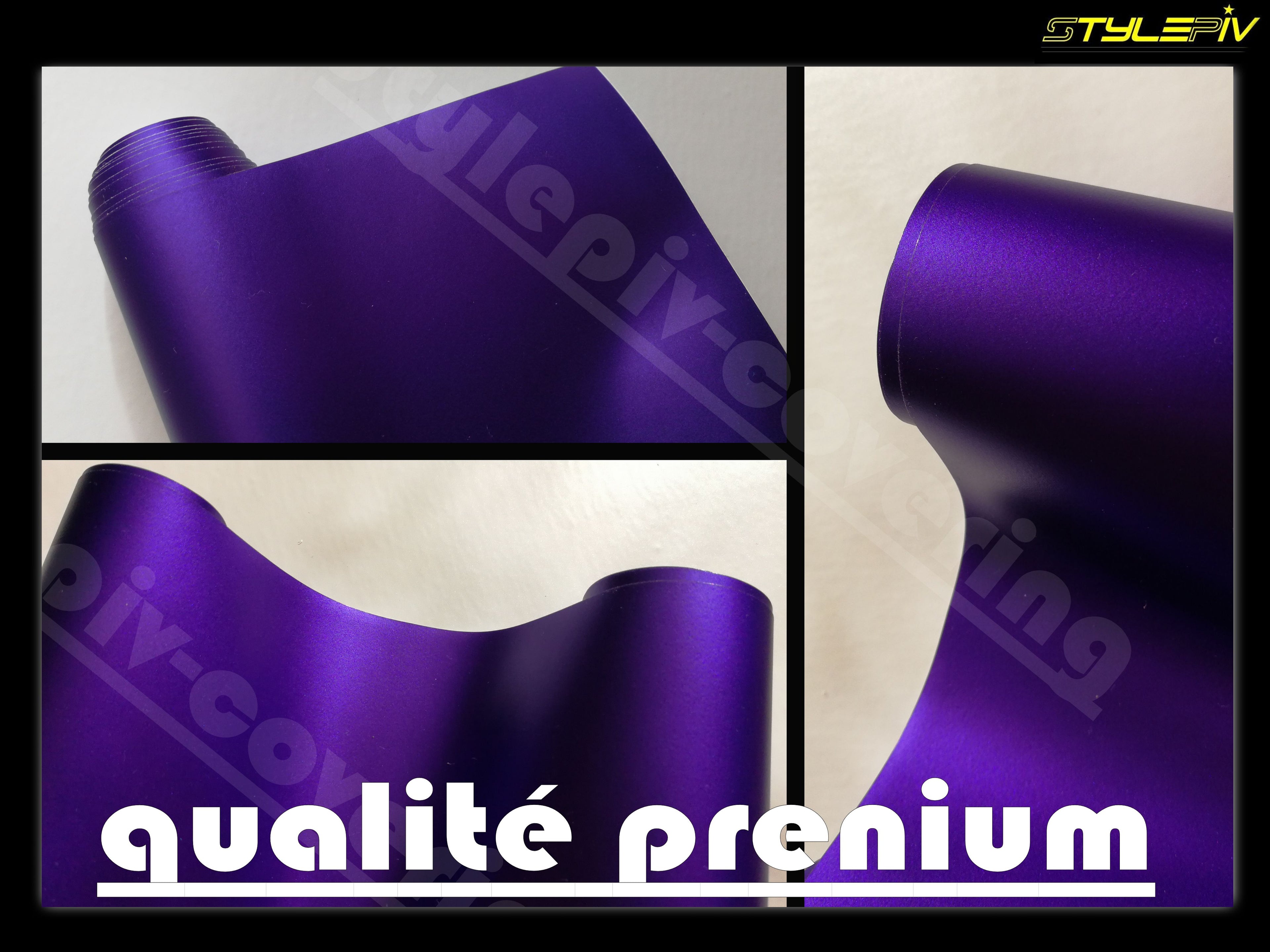 Film covering violet mat chrome