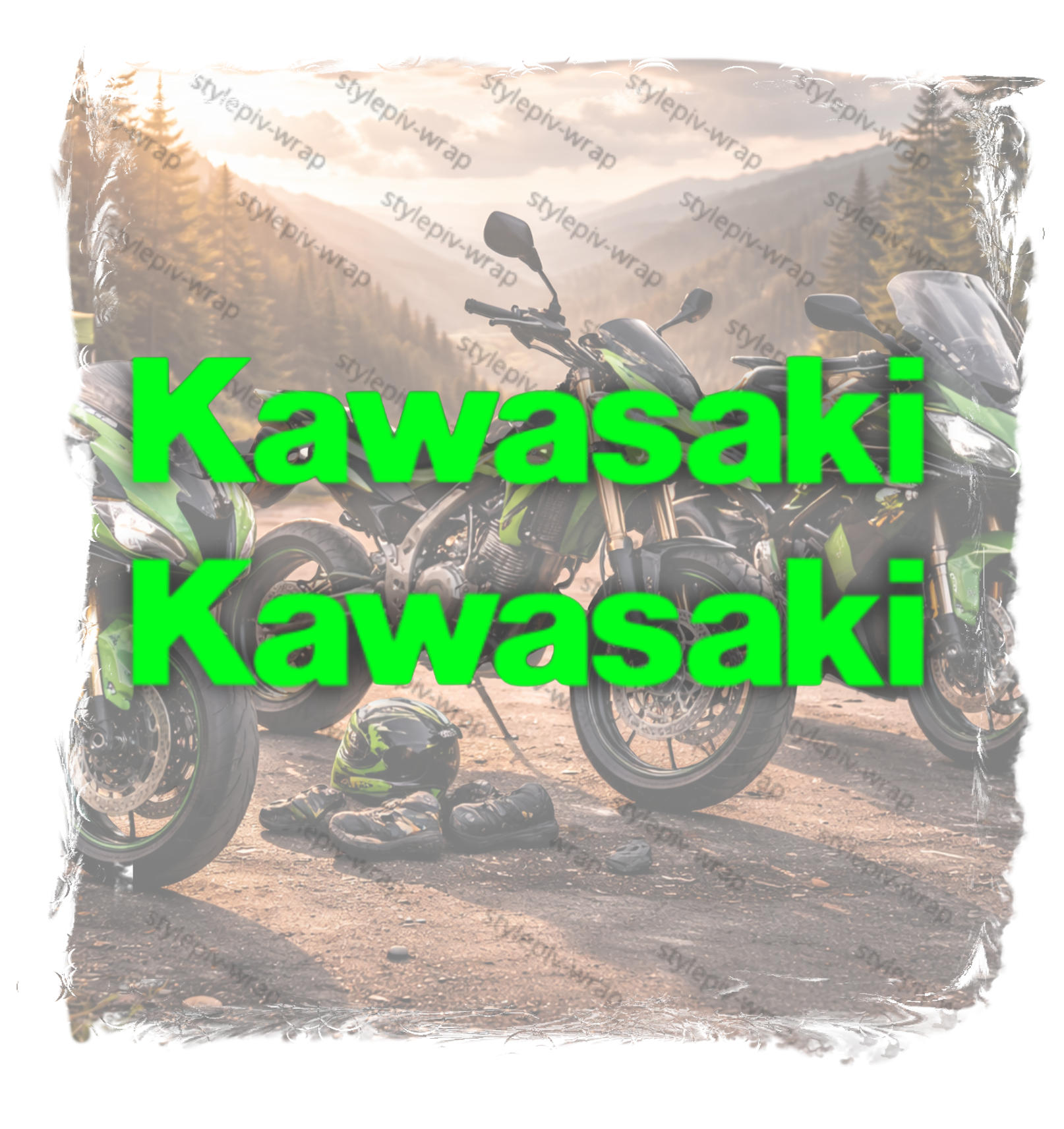 Autocollants Kawasaki – Lot x2 Décalcomanies Vinyle Haute Qualité (Carénage & Réservoir)