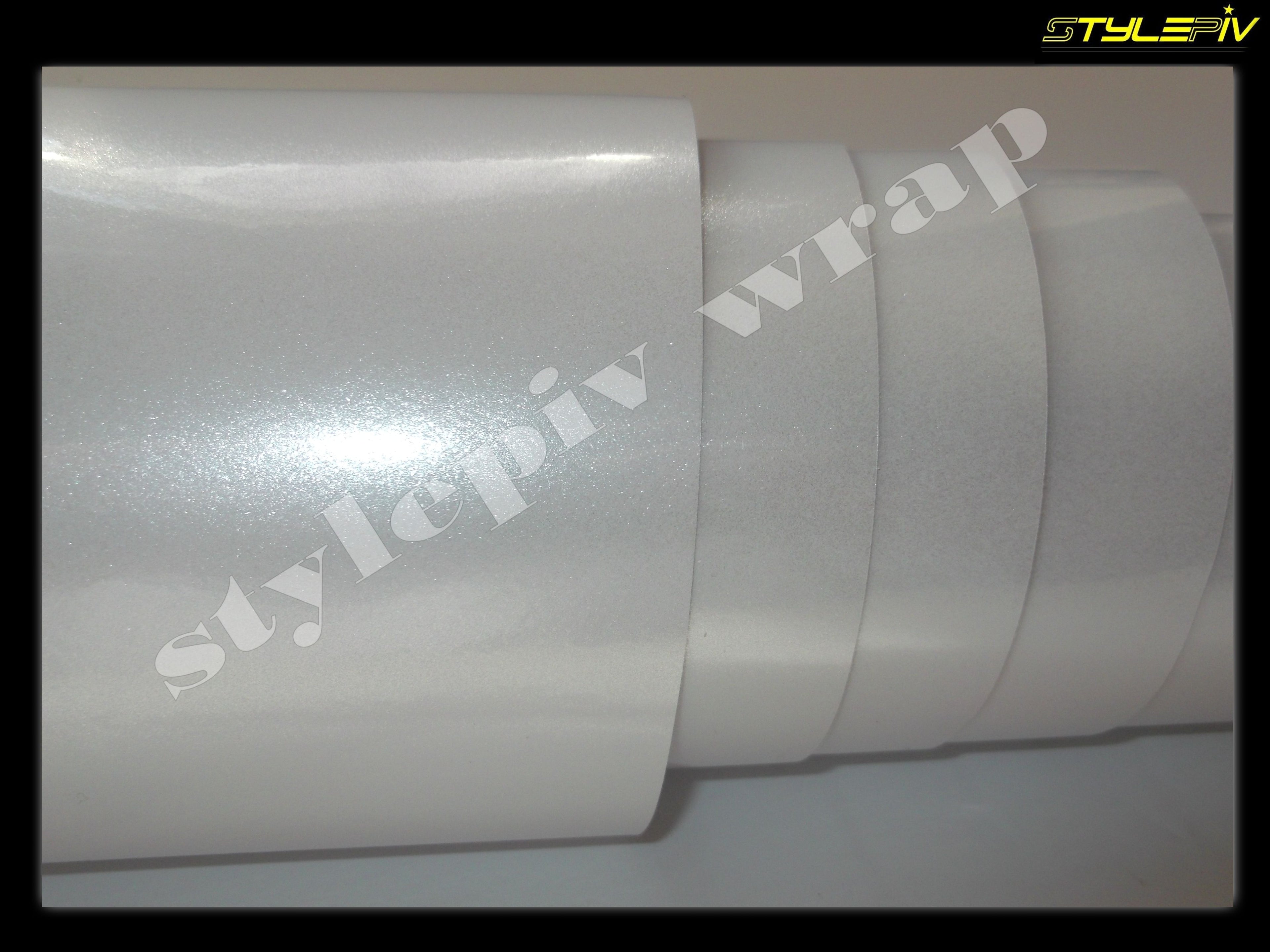 Film covering blanc brillant métallisé pearl