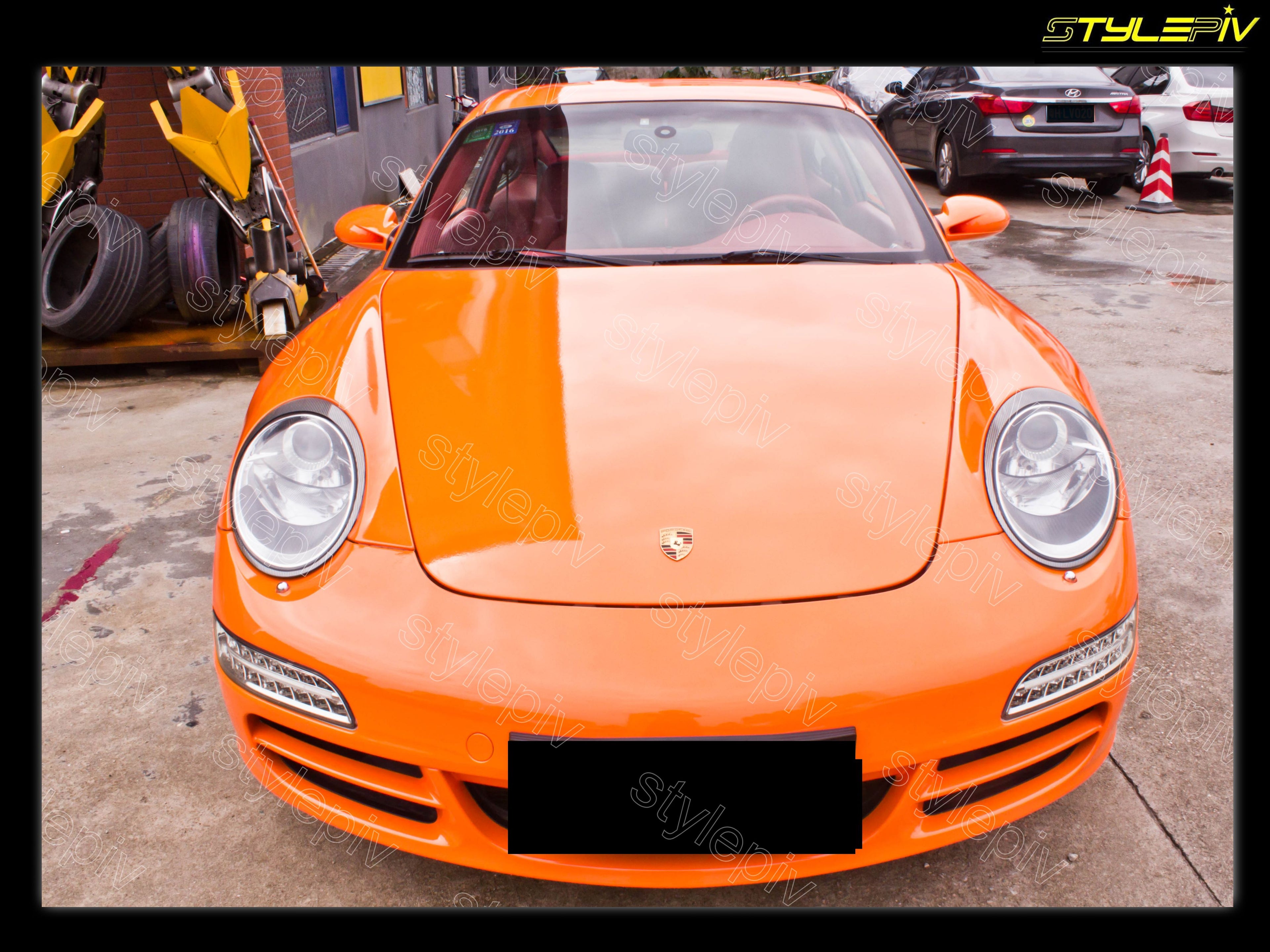 film covering orange brillant