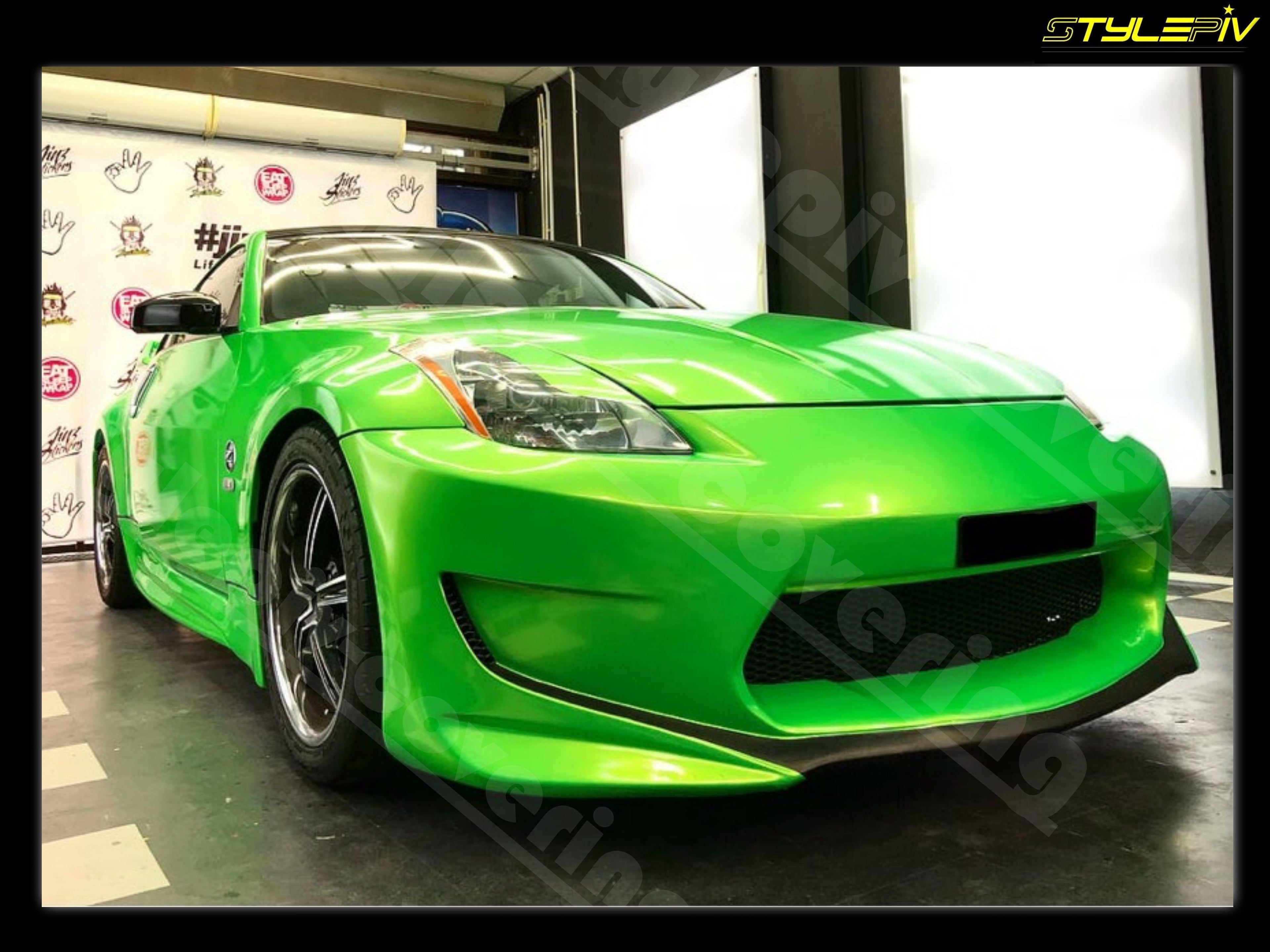 Film covering vert brillant pearl