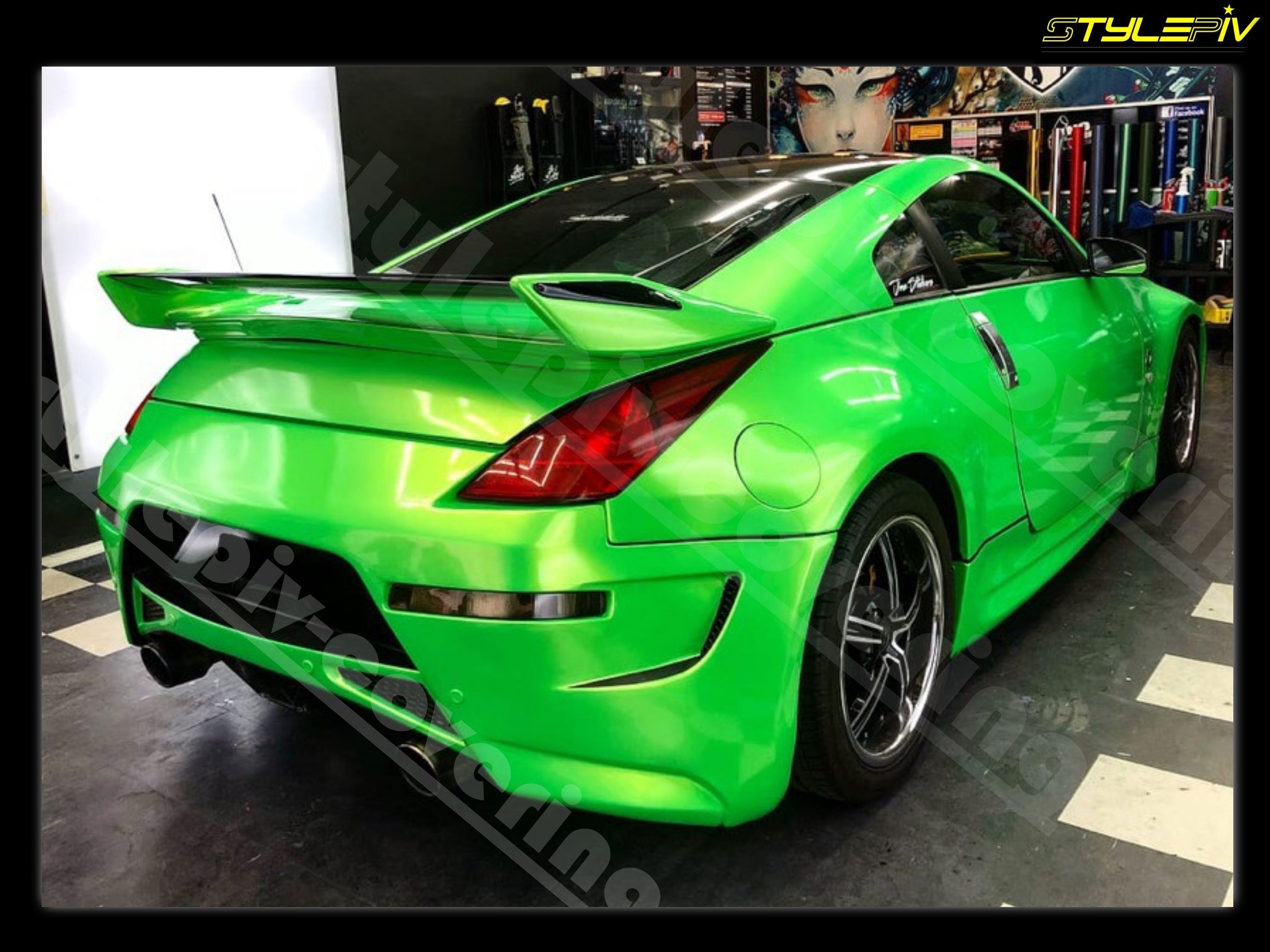 Film covering vert brillant pearl