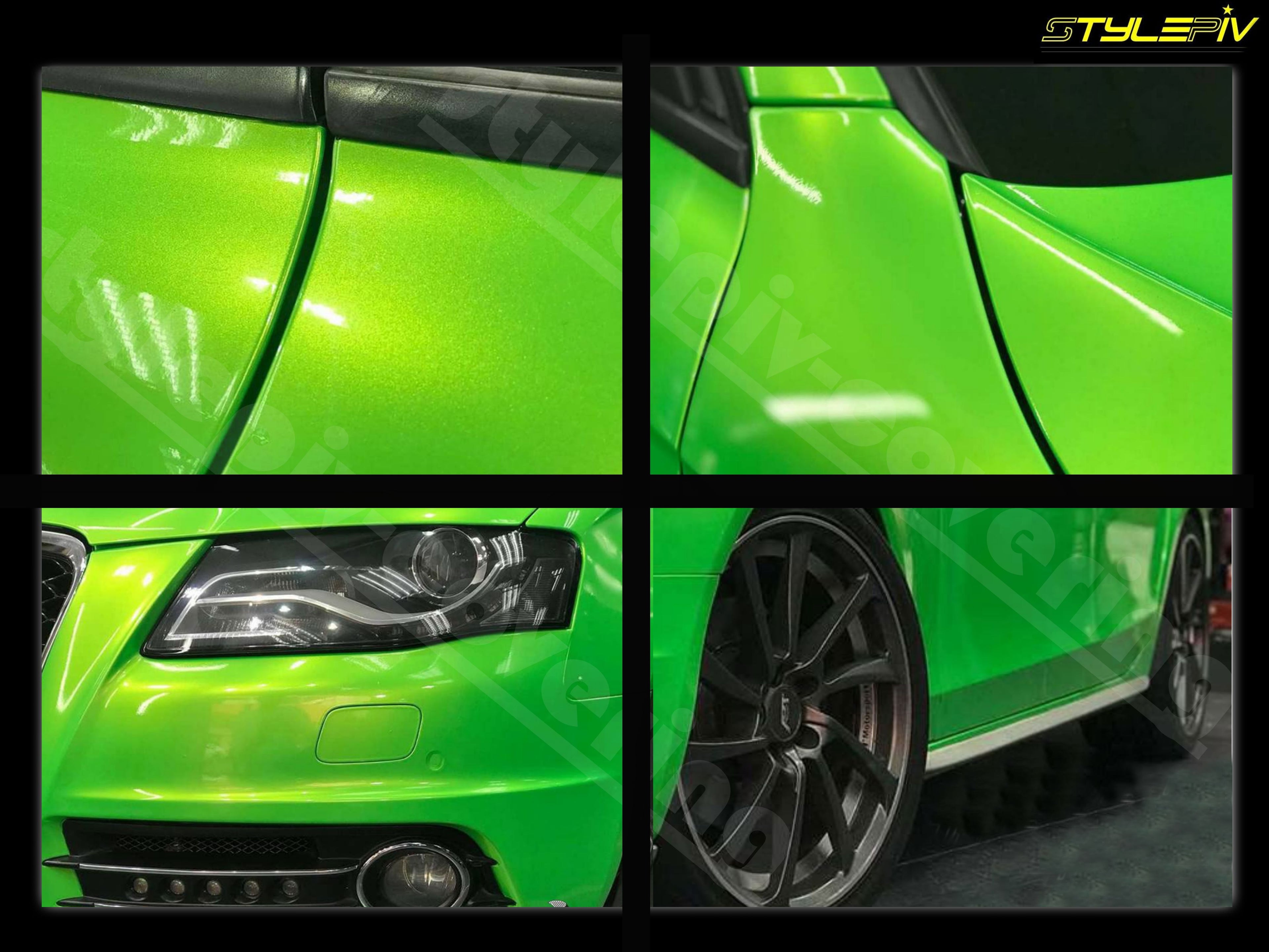 Film covering vert brillant pearl