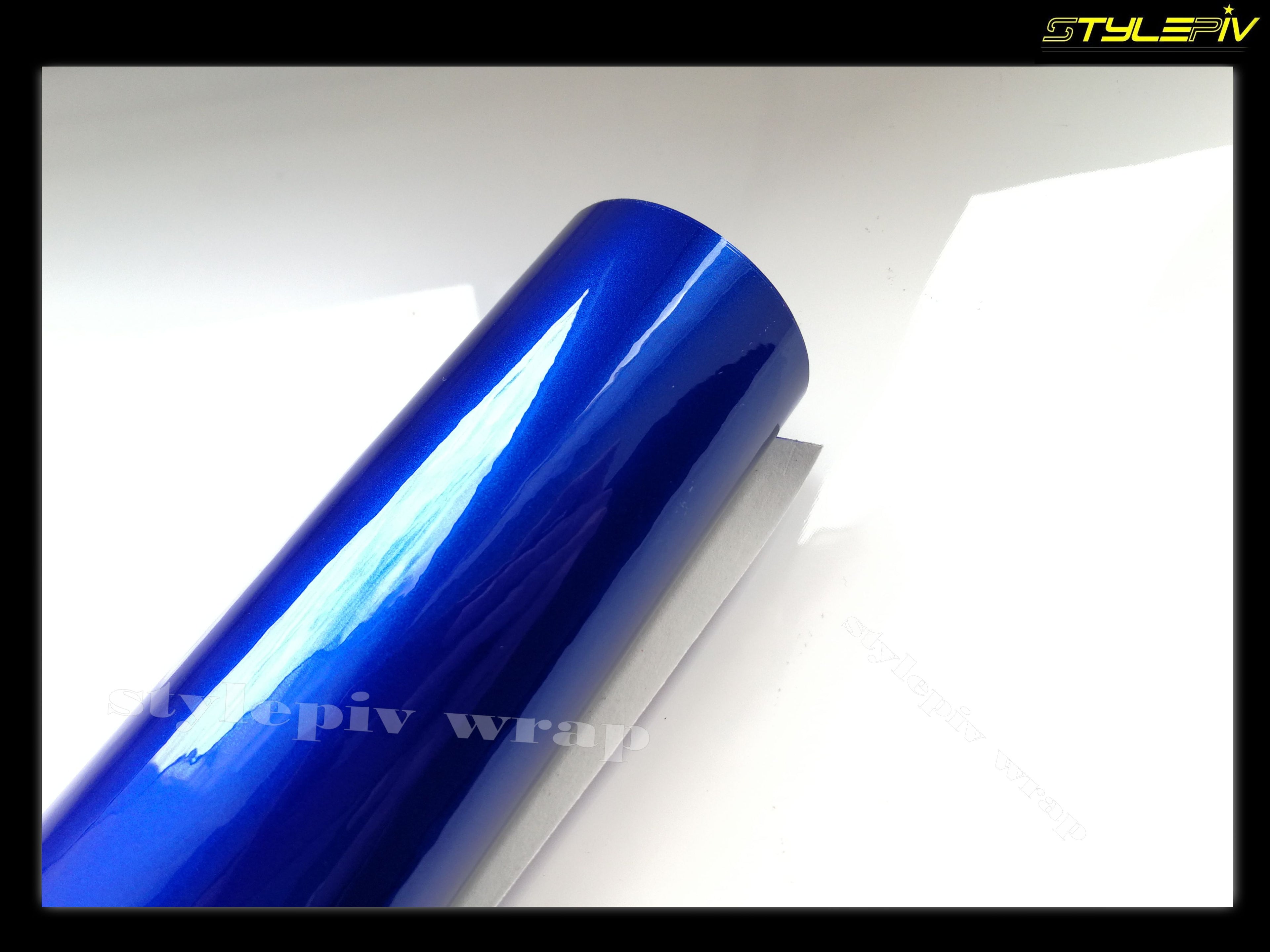 Film covering bleu brillant métallisé