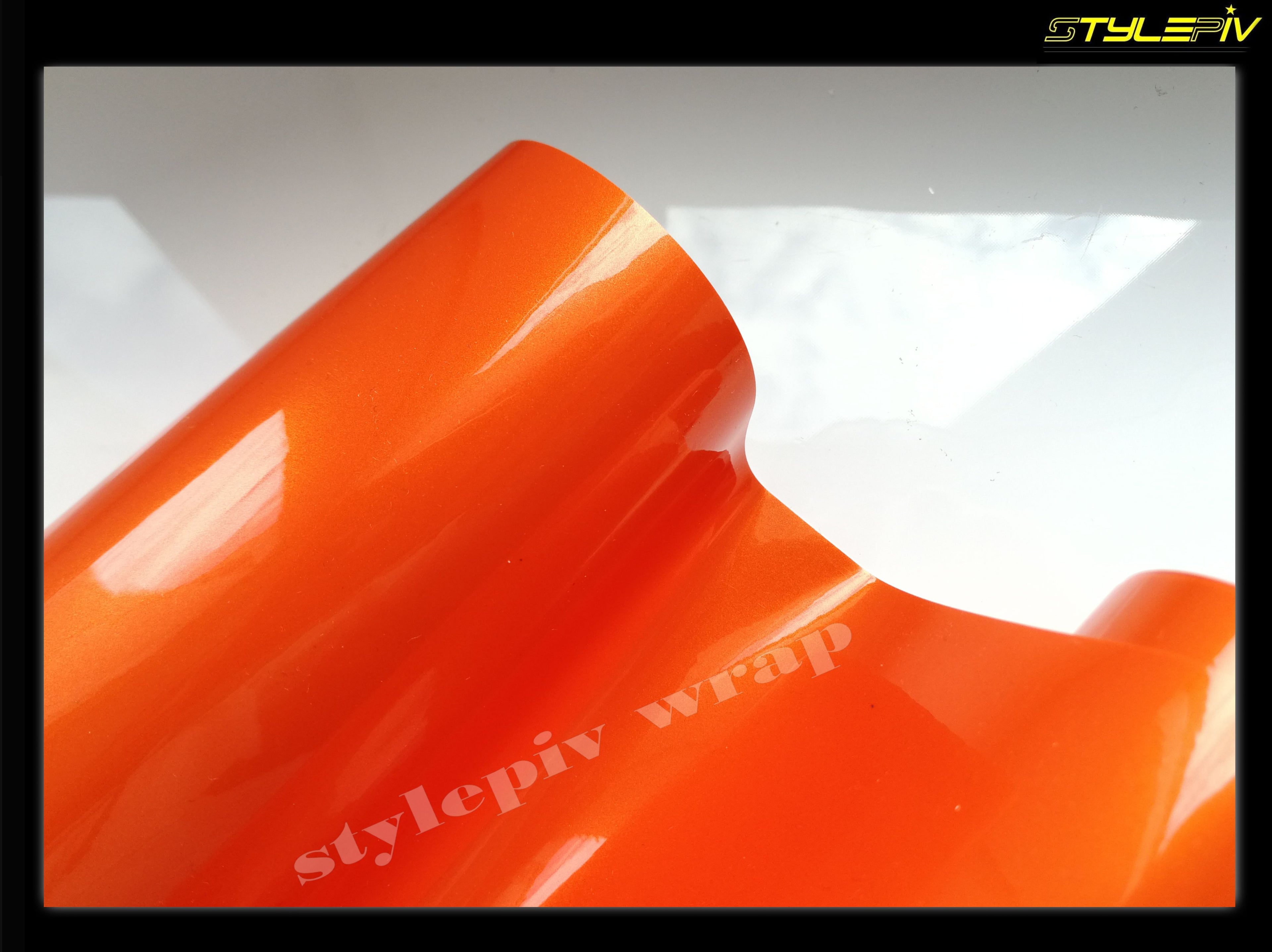 Film covering orange brillant métallisé pearl
