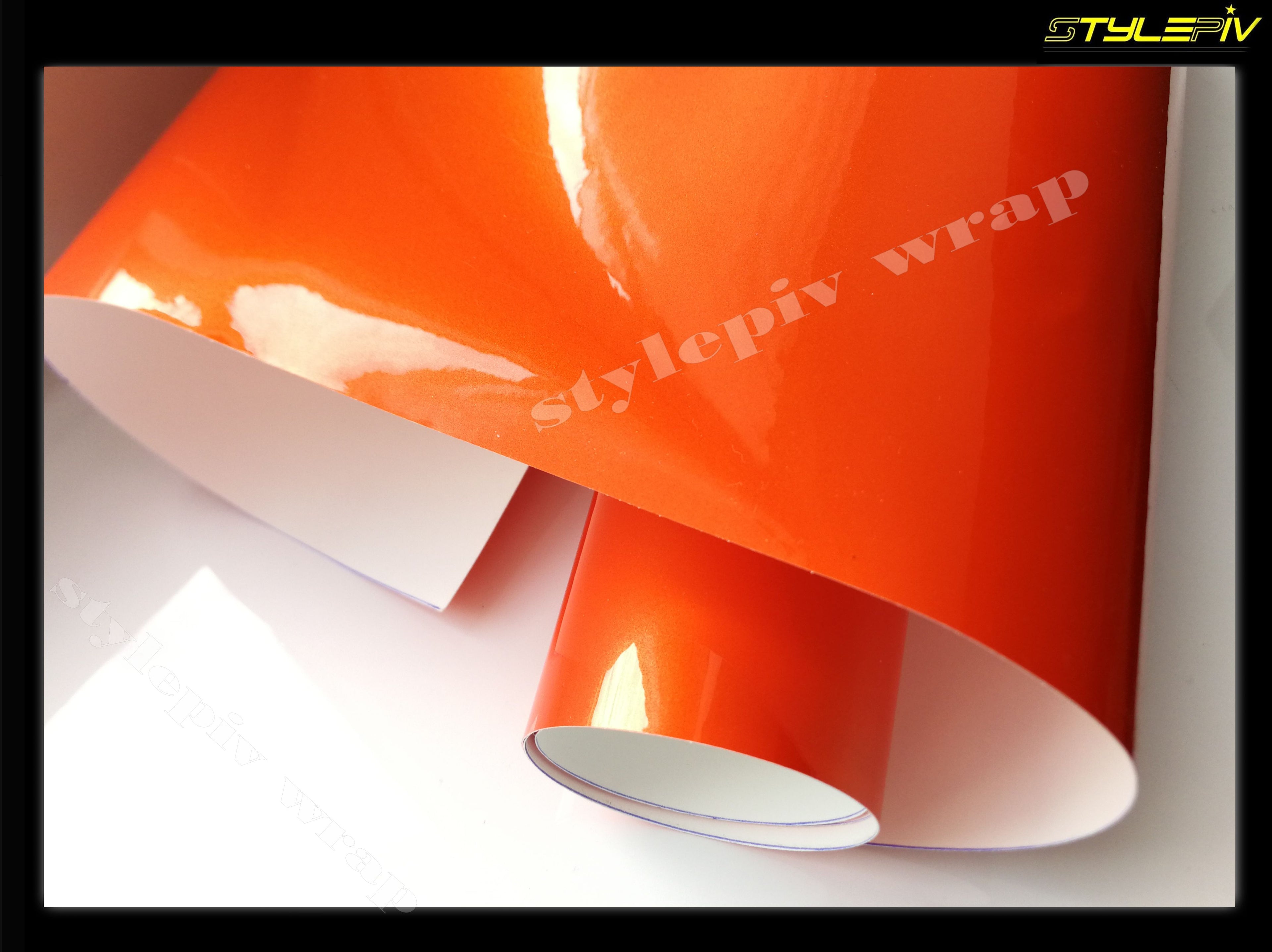 Film covering orange brillant métallisé pearl