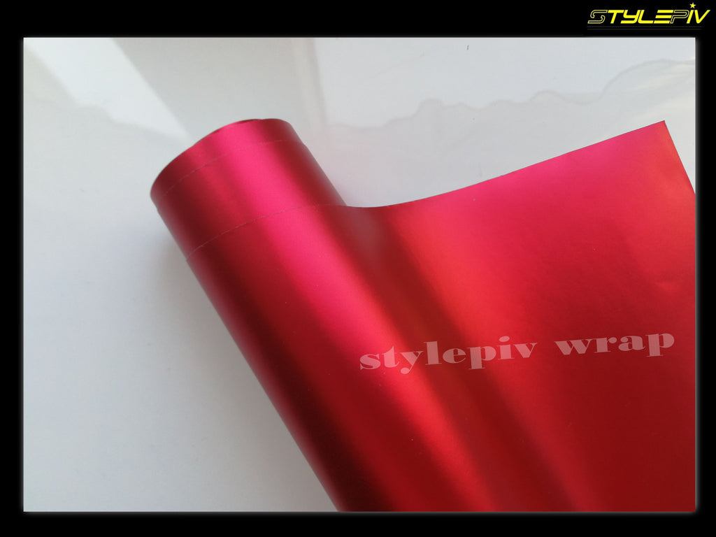 Film covering rouge mat chrome