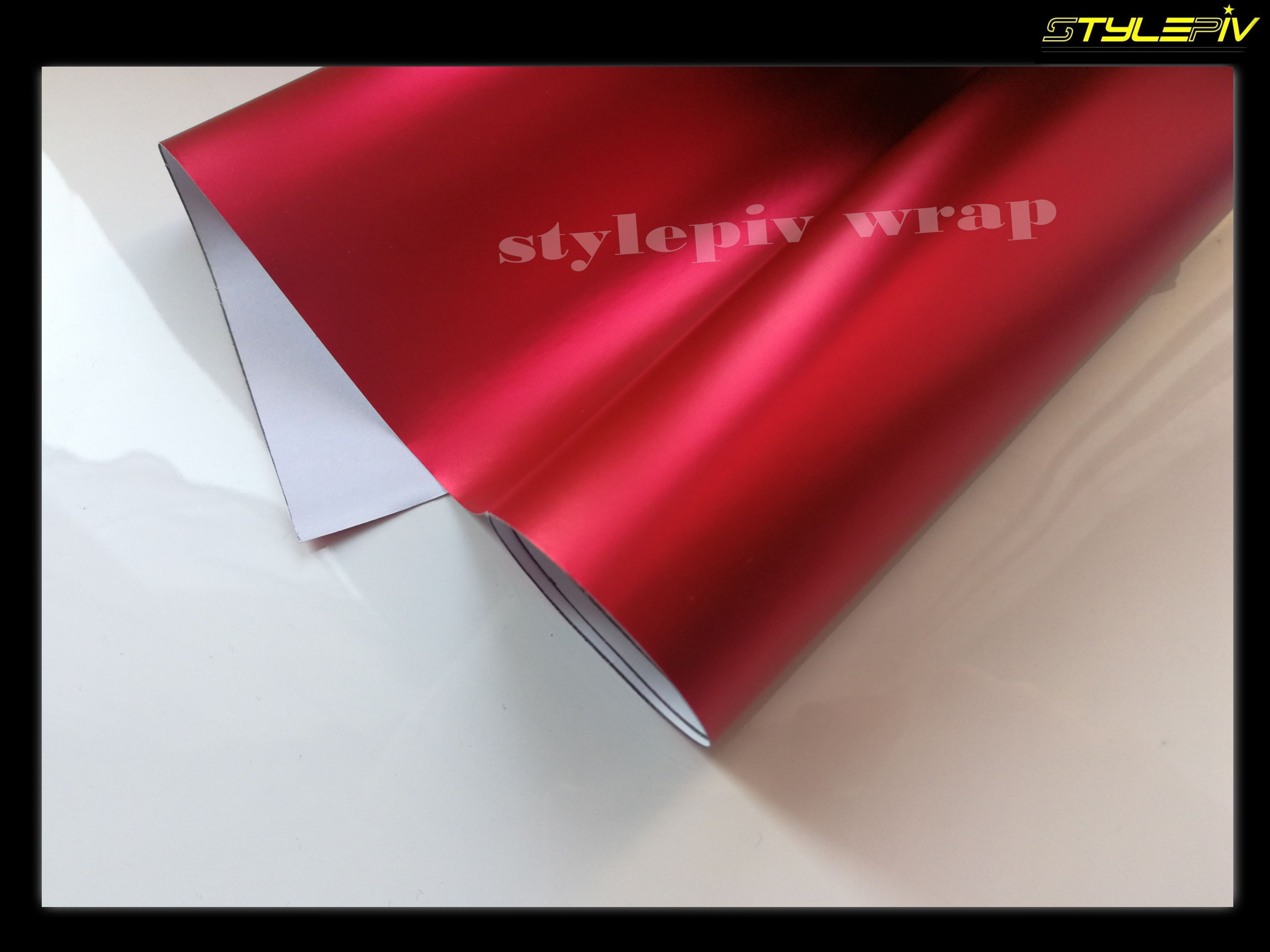 Film covering rouge mat chrome