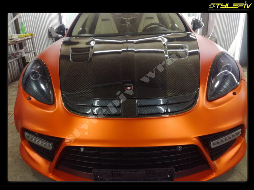 Film covering orange mat chrome