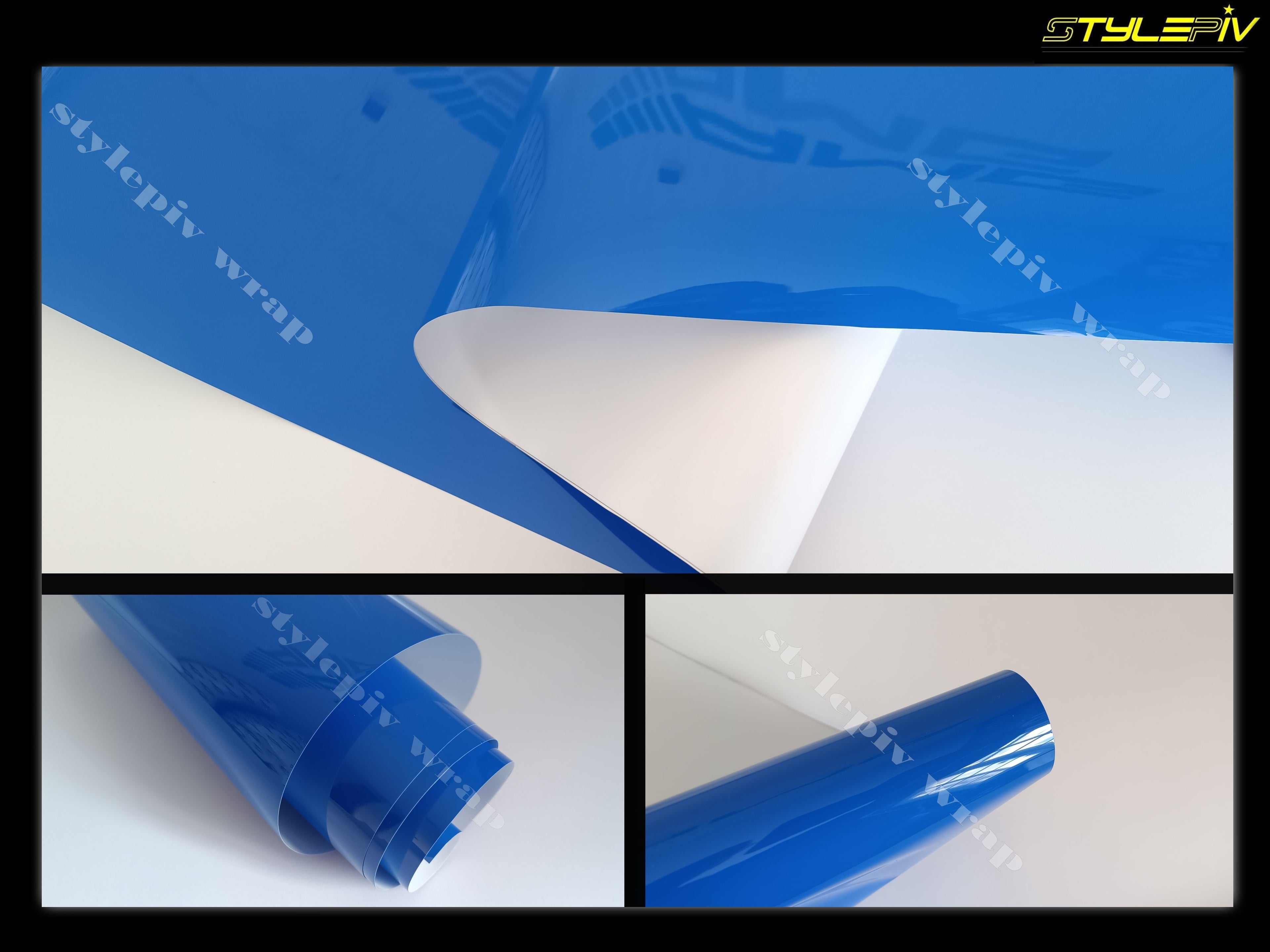 film covering bleu brillant "saphire blue"