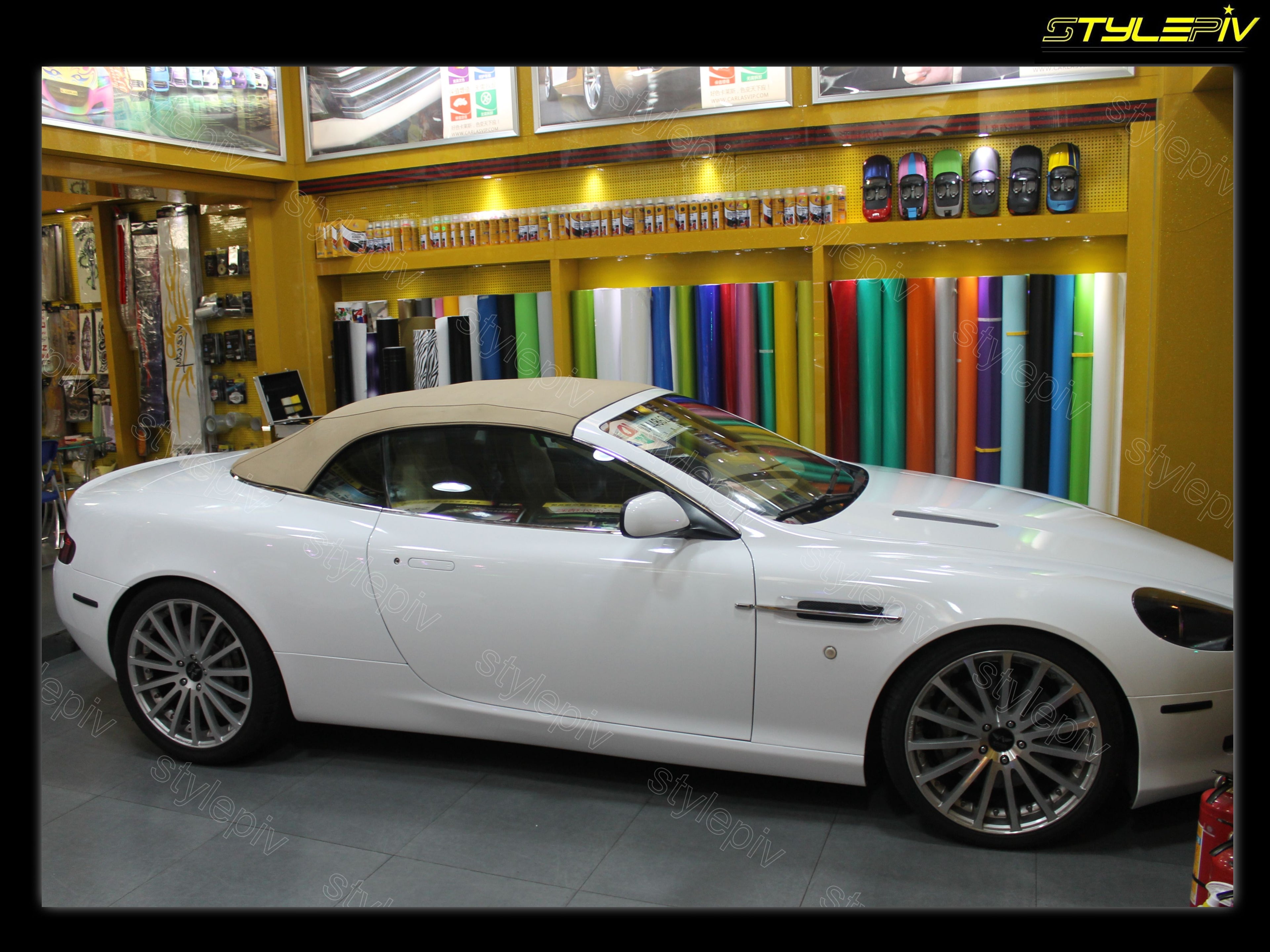 Film covering blanc brillant