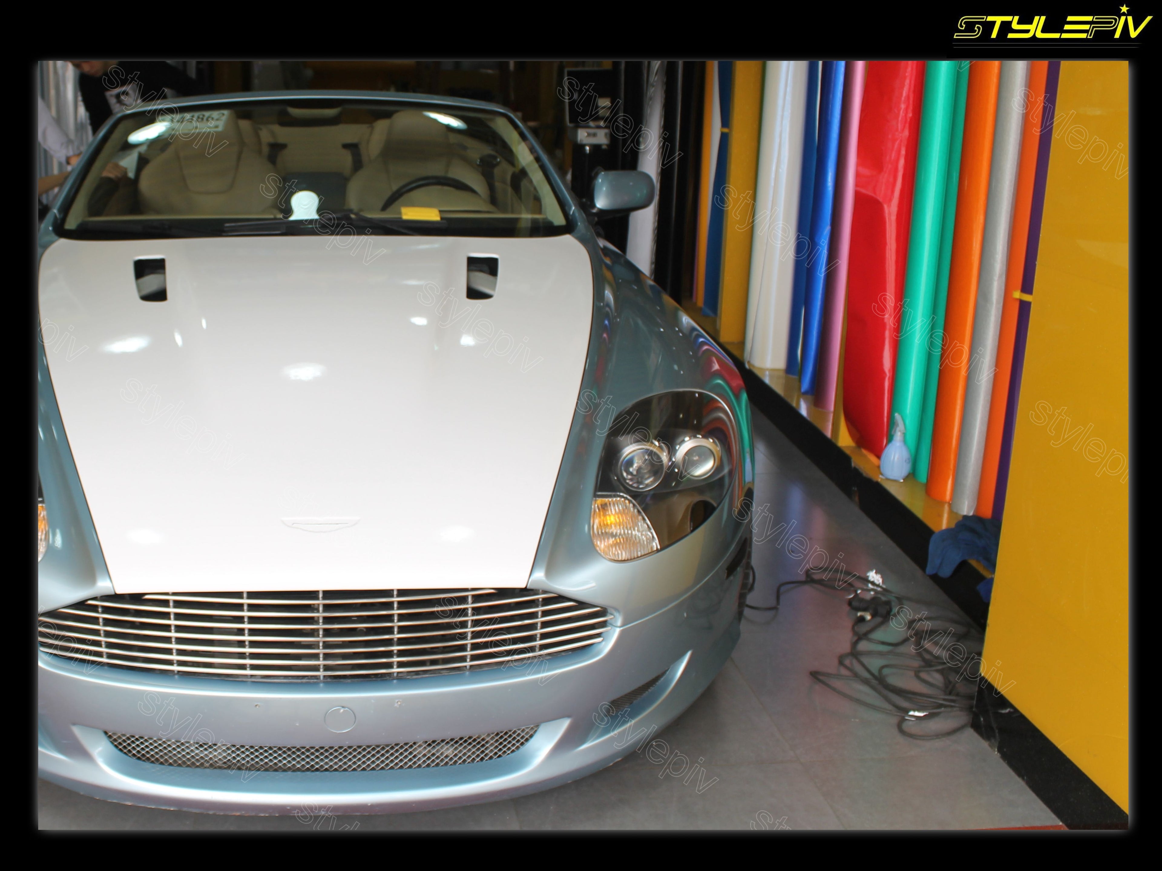 Film covering blanc brillant